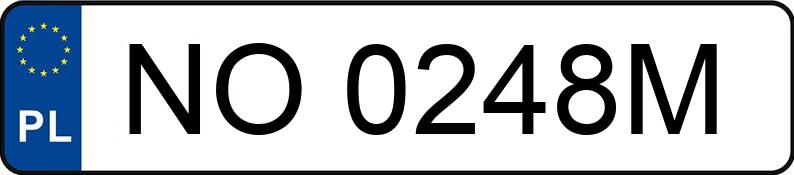 Numer rejestracyjny NO 0248M posiada OPEL Omega B 3.0 MR`00 Executive Aut. - NO0248M