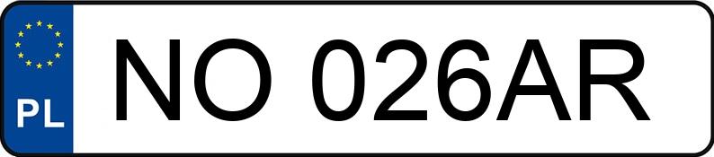 Numer rejestracyjny NO 026AR posiada HONDA ZR-V - NO026AR