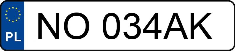 Numer rejestracyjny NO 034AK posiada FIAT 126 ELX Maluch STD - NO034AK