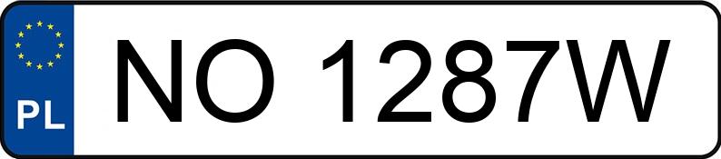 Numer rejestracyjny NO 1287W posiada DAF XF 480 FT H4EN3 - NO1287W