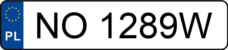 Numer rejestracyjny NO 1289W posiada FORD TRANSIT - NO1289W