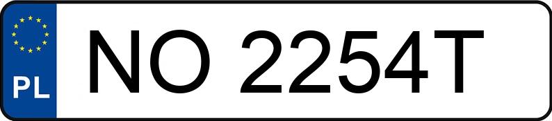 Numer rejestracyjny NO 2254T posiada BENTLEY CONTINENTAL GT - NO2254T