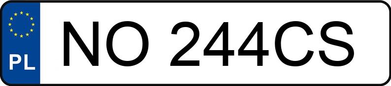 Numer rejestracyjny NO 244CS posiada BMW 316 - NO244CS Numer rejestracyjny NO 244CS posiada BMW 316 - NO244CS