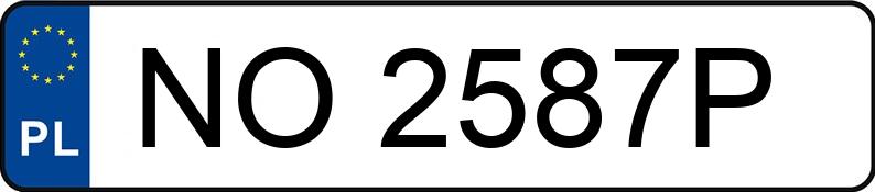 Numer rejestracyjny NO 2587P posiada AUDI Q7 - NO2587P Numer rejestracyjny NO 2587P posiada AUDI Q7 - NO2587P