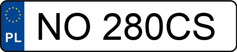 Numer rejestracyjny NO 280CS posiada VOLKSWAGEN GOLF - NO280CS