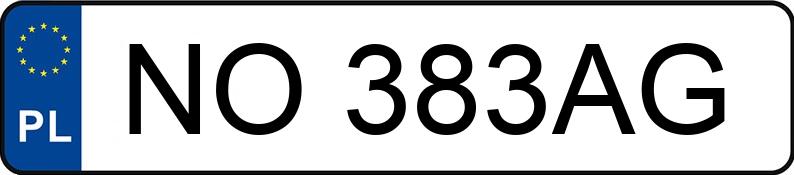 Numer rejestracyjny NO 383AG posiada FIAT FIORINO - NO383AG