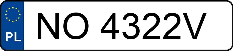 Numer rejestracyjny NO 4322V posiada SKODA FABIA - NO4322V