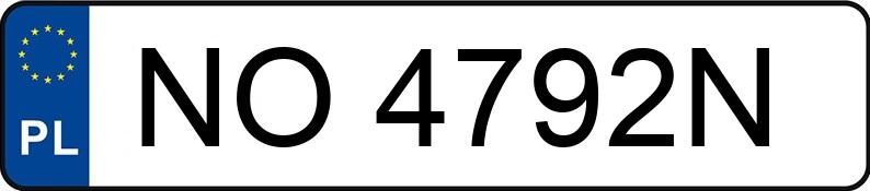 Numer rejestracyjny NO 4792N posiada MITSUBISHI LANCER EVOLUTION - NO4792N