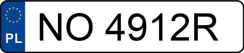 Numer rejestracyjny NO 4912R posiada FIAT 500L - NO4912R