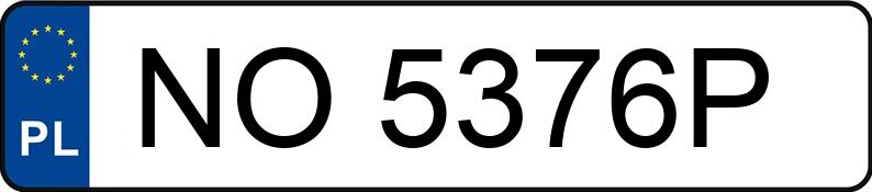 Numer rejestracyjny NO 5376P posiada RENAULT MEGANE SCENIC 1.9 DCI - NO5376P