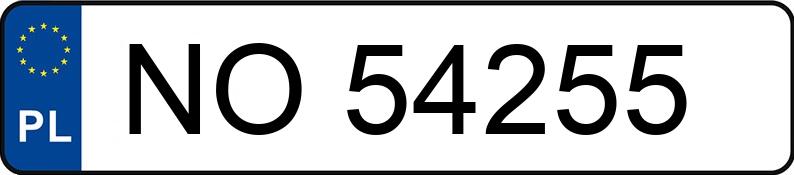 Numer rejestracyjny NO 54255 posiada SKODA FABIA SEDAN - NO54255