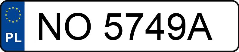 Numer rejestracyjny NO 5749A posiada AUDI A6 - NO5749A