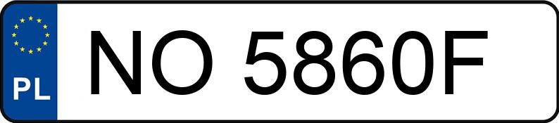 Numer rejestracyjny NO 5860F posiada SEAT TOLEDO - NO5860F