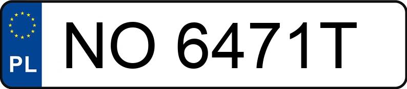 Numer rejestracyjny NO 6471T posiada FORD FIESTA - NO6471T