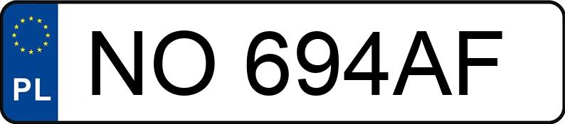 Numer rejestracyjny NO 694AF posiada RENAULT KADJAR - NO694AF Numer rejestracyjny NO 694AF posiada RENAULT KADJAR - NO694AF