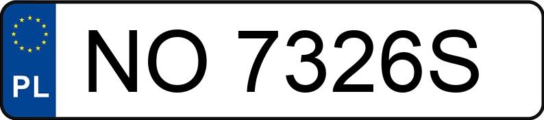 Numer rejestracyjny NO 7326S posiada RENAULT MASTER MA - NO7326S