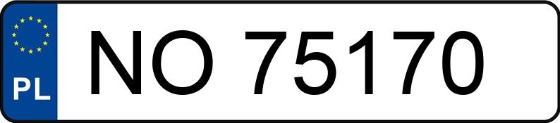 Numer rejestracyjny NO 75170 posiada RENAULT CLIO - NO75170