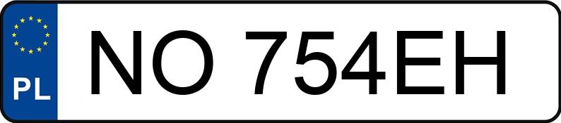 Numer rejestracyjny NO 754EH posiada SUZUKI SX4 S-CROSS - NO754EH