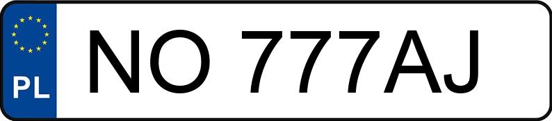 Numer rejestracyjny NO 777AJ posiada PORSCHE CAYENNE E-HYBRID - NO777AJ