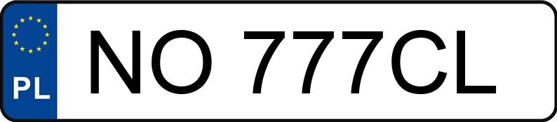Numer rejestracyjny NO 777CL posiada BMW 520 - NO777CL Numer rejestracyjny NO 777CL posiada BMW 520 - NO777CL