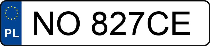 Numer rejestracyjny NO 827CE posiada PORSCHE MACAN - NO827CE