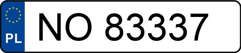 Numer rejestracyjny NO 83337 posiada TOYOTA AURIS - NO83337 Numer rejestracyjny NO 83337 posiada TOYOTA AURIS - NO83337