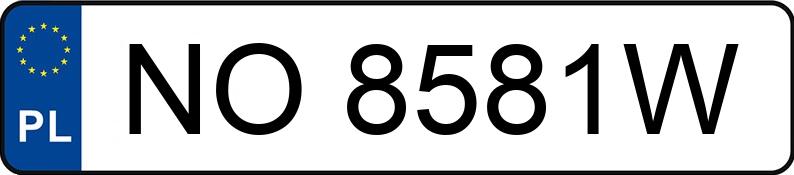 Numer rejestracyjny NO 8581W posiada AUDI A6 Avant 2.4 Kat. MR`02 E3 4B A6 Avant 2.4 Kat. MR`02 E3 4B - NO8581W