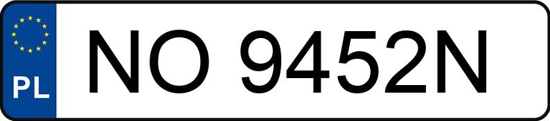 Numer rejestracyjny NO 9452N posiada OPEL Zafira 2.0 DTI MR`99 E3 Club - NO9452N Numer rejestracyjny NO 9452N posiada OPEL Zafira 2.0 DTI MR`99 E3 Club - NO9452N