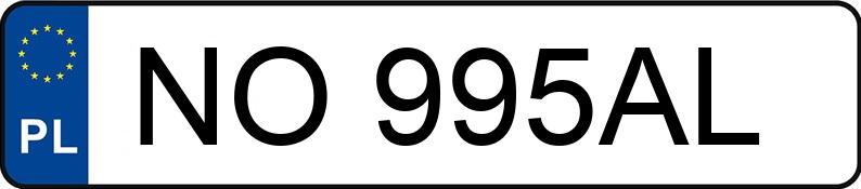 Numer rejestracyjny NO 995AL posiada FORD MONDEO - NO995AL Numer rejestracyjny NO 995AL posiada FORD MONDEO - NO995AL