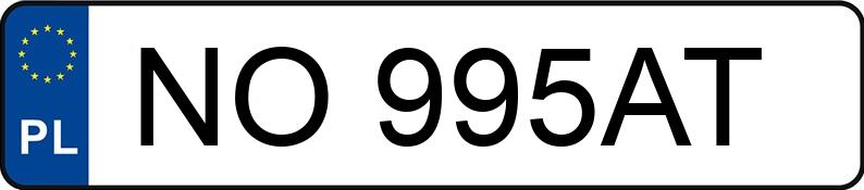 Numer rejestracyjny NO 995AT posiada CITROEN BERLINGO 1.6HDI90 - NO995AT