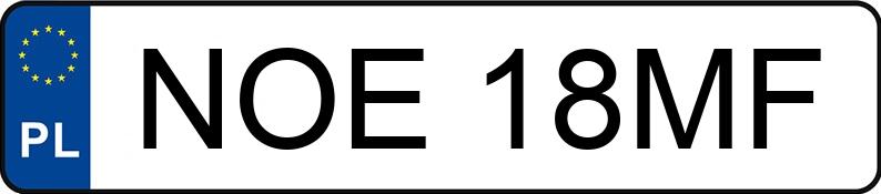 Numer rejestracyjny NOE 18MF posiada SUBARU IMPREZA - NOE18MF Numer rejestracyjny NOE 18MF posiada SUBARU IMPREZA - NOE18MF