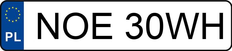 Numer rejestracyjny NOE 30WH posiada BMW 187 - NOE30WH