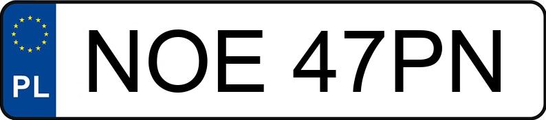 Numer rejestracyjny NOE 47PN posiada AUDI A5 - NOE47PN Numer rejestracyjny NOE 47PN posiada AUDI A5 - NOE47PN