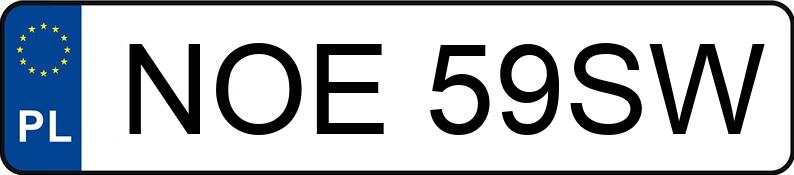 Numer rejestracyjny NOE 59SW posiada SKODA SUPERB - NOE59SW