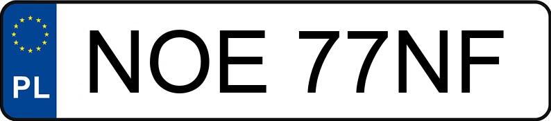 Numer rejestracyjny NOE 77NF posiada BMW X1 XDRIVE 20D - NOE77NF