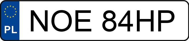 Numer rejestracyjny NOE 84HP posiada RENAULT Laguna II 1.8 MR`01 E3 Dynamique Aut. - NOE84HP