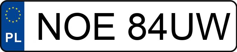 Numer rejestracyjny NOE 84UW posiada CHEVROLET KALOS - NOE84UW