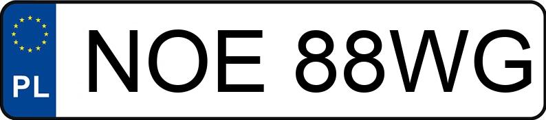 Numer rejestracyjny NOE 88WG posiada  A4 - NOE88WG