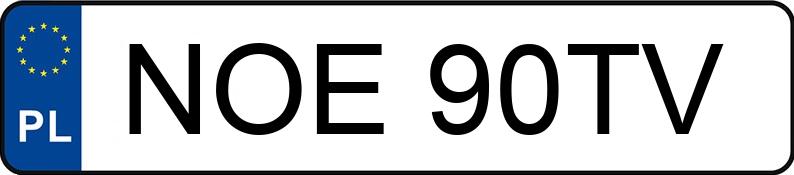 Numer rejestracyjny NOE 90TV posiada AUDI A6 Avant Quattro 4.2 Kat. MR`02 E3 4B Tiptronic - NOE90TV