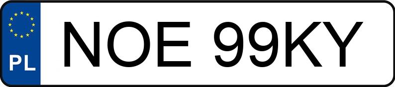 Numer rejestracyjny NOE 99KY posiada PIAGGIO / VESPA Skutery od 50 GT 125 - NOE99KY