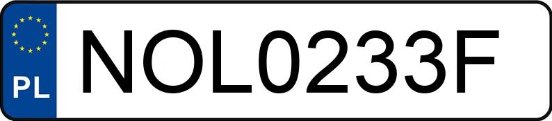 Numer rejestracyjny NOL 0233F posiada BMW X3 - NOL0233F