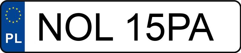 Numer rejestracyjny NOL 15PA posiada VOLKSWAGEN PASSAT 1.6 TD - NOL15PA