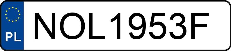 Numer rejestracyjny NOL 1953F posiada VOLVO S80 3.2 MR`07 E4 Summum Getr - NOL1953F