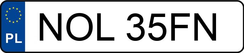 Numer rejestracyjny NOL 35FN posiada VOLKSWAGEN CORRADO - NOL35FN