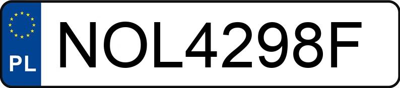 Numer rejestracyjny NOL 4298F posiada SKODA OCTAVIA - NOL4298F Numer rejestracyjny NOL 4298F posiada SKODA OCTAVIA - NOL4298F