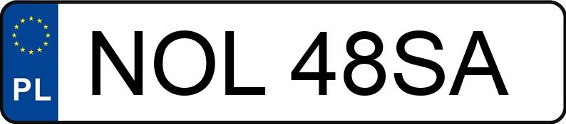 Numer rejestracyjny NOL 48SA posiada BMW 320 - NOL48SA