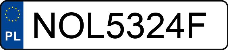 Numer rejestracyjny NOL 5324F posiada VOLVO XC60 - NOL5324F