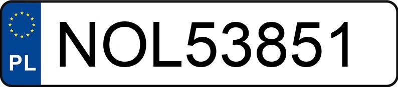 Numer rejestracyjny NOL 53851 posiada SUBARU FORESTER 2.0 KAT - NOL53851