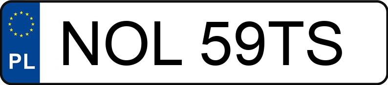 Numer rejestracyjny NOL 59TS posiada TOYOTA - NOL59TS Numer rejestracyjny NOL 59TS posiada TOYOTA - NOL59TS