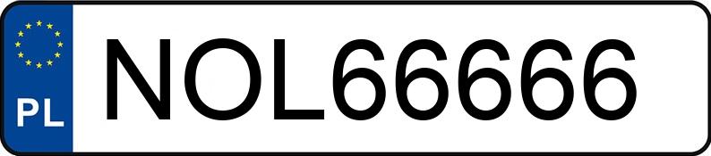 Numer rejestracyjny NOL 66666 posiada AUDI A4 AVANT - NOL66666 Numer rejestracyjny NOL 66666 posiada AUDI A4 AVANT - NOL66666